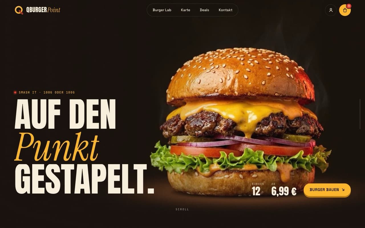 QBurger Point — screen 1